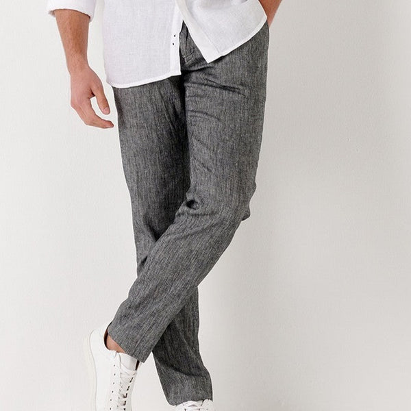 Gordon Linen Chino Pant: Grey – Henry & Company