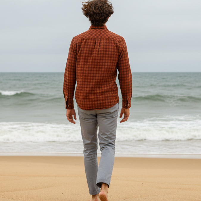 Check Shirt L/S: Paprika