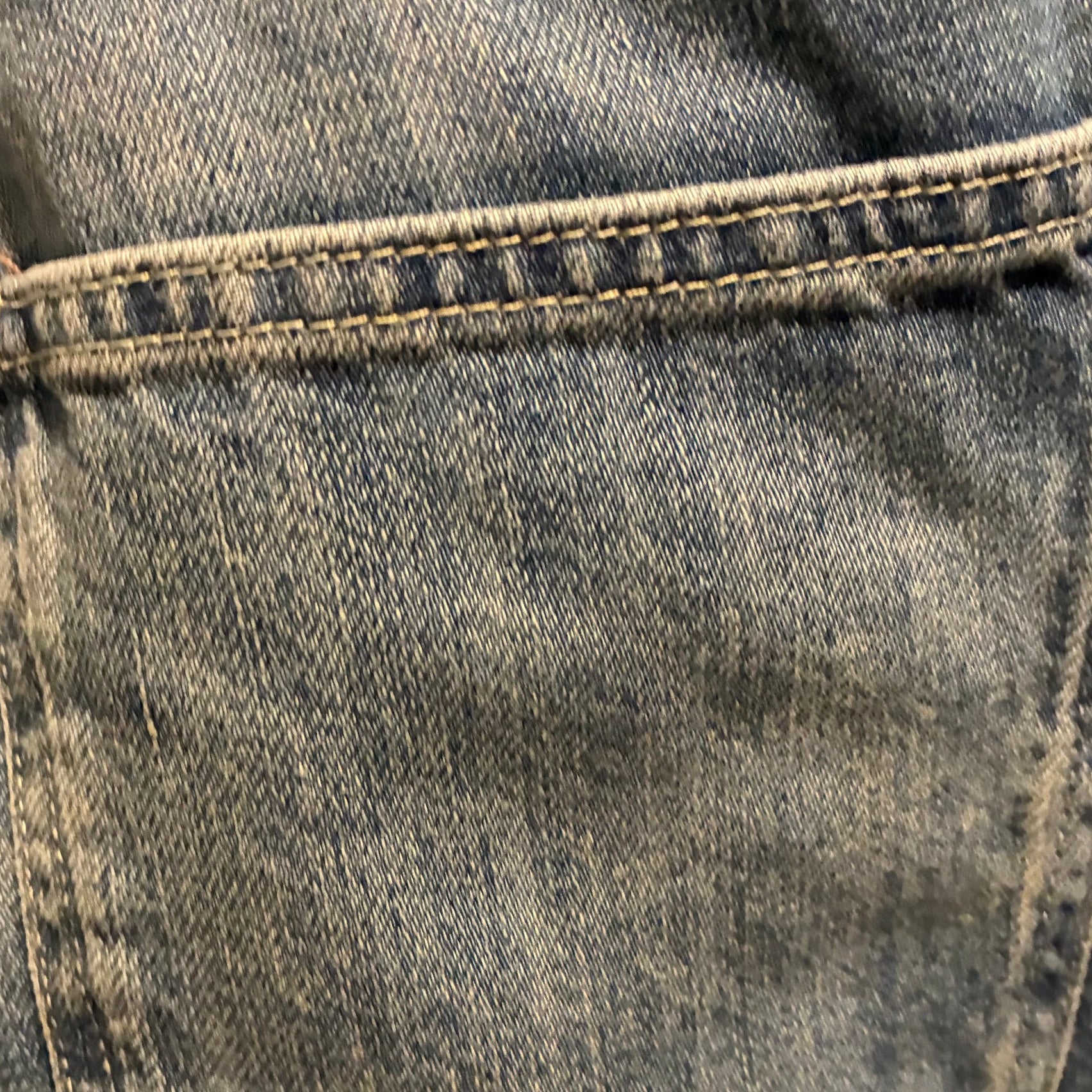 Tapered Denim: Washed Denim