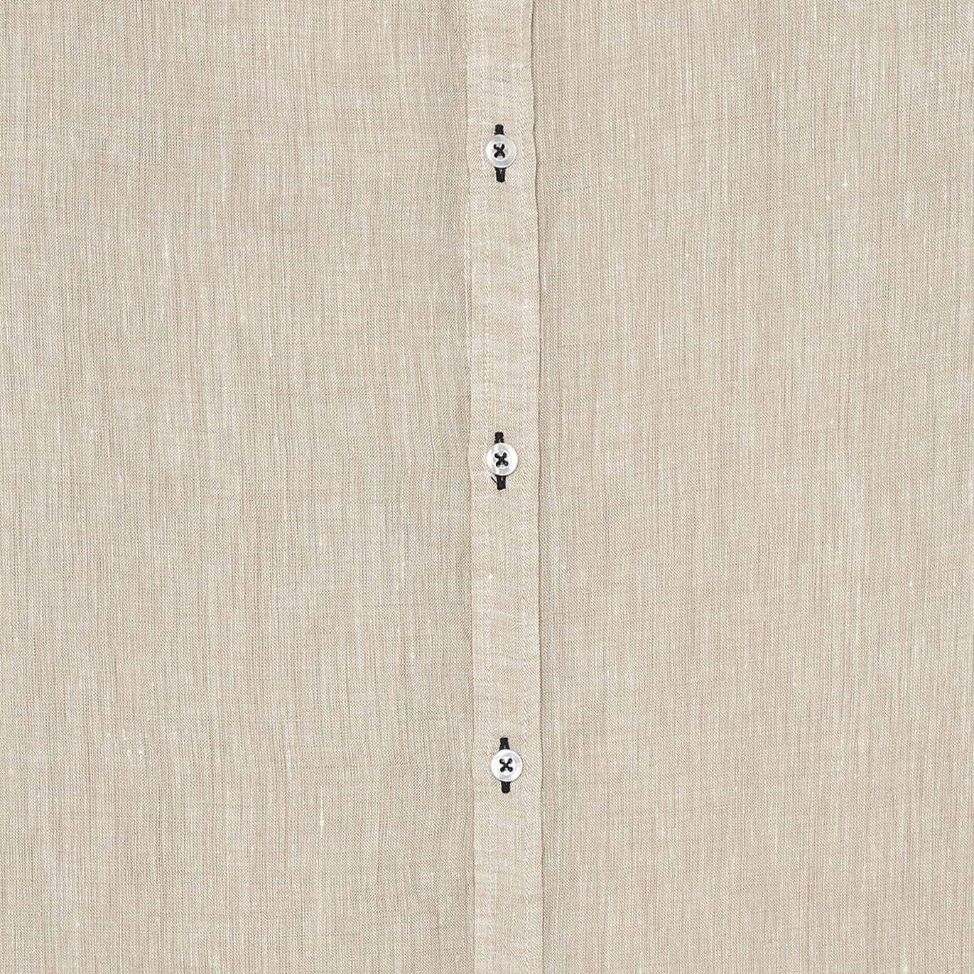 Linen Jonas Shirt L/S: Beige
