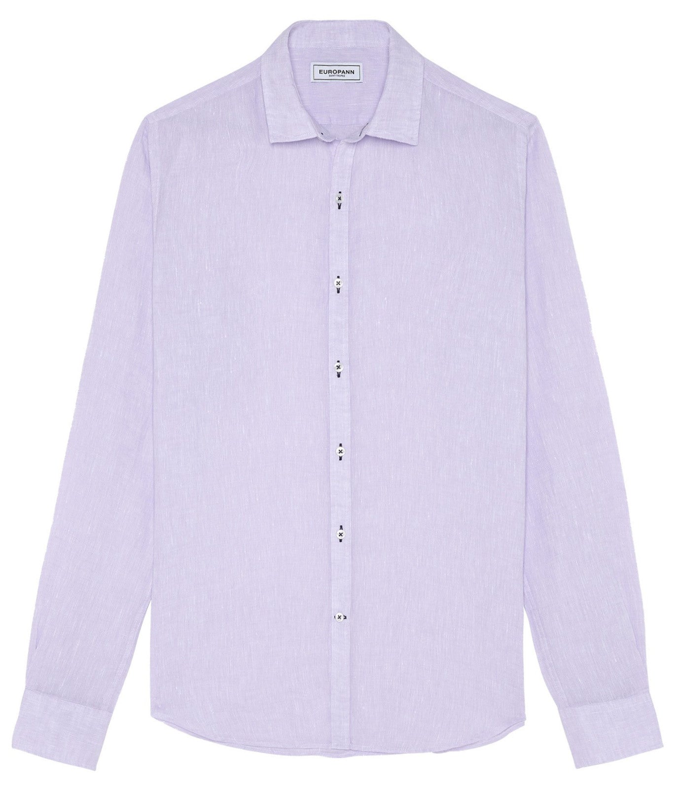 Linen Jonas Shirt L/S: Lilac