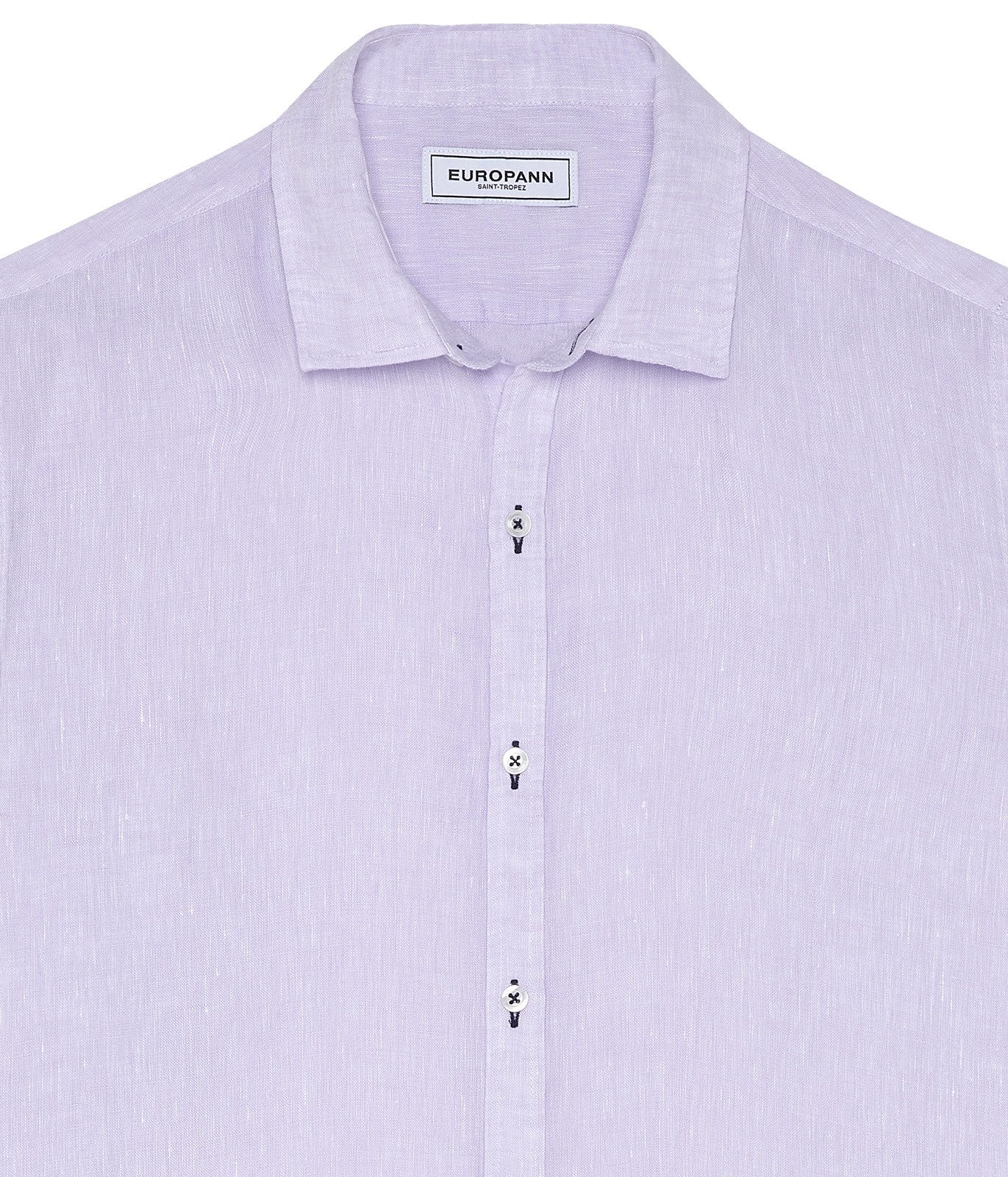 Linen Jonas Shirt L/S: Lilac