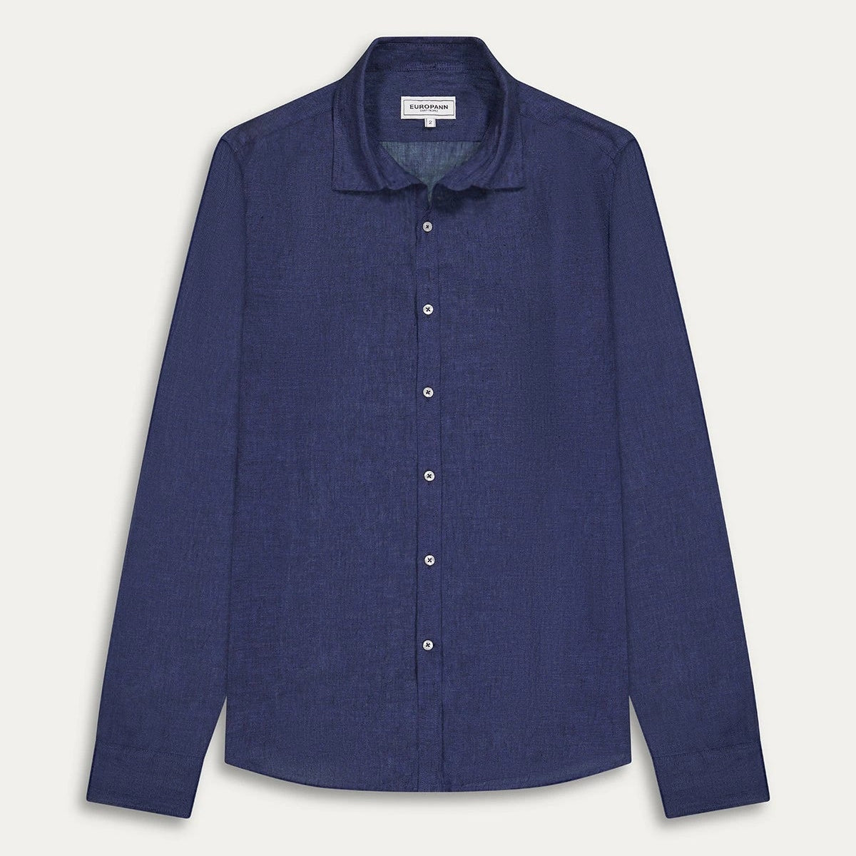 Linen Jonas Shirt L/S: Navy