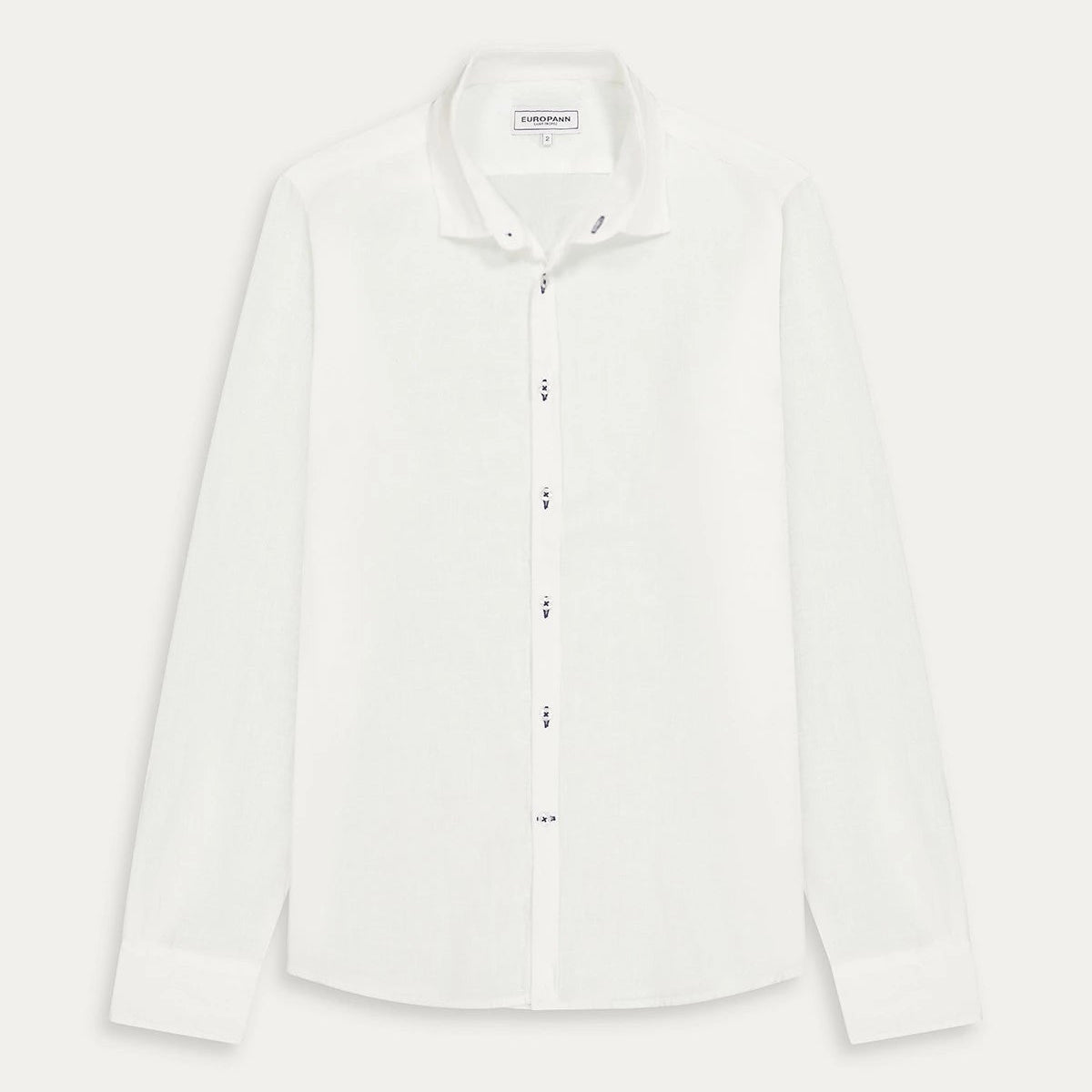 Linen Jonas Shirt L/S: White