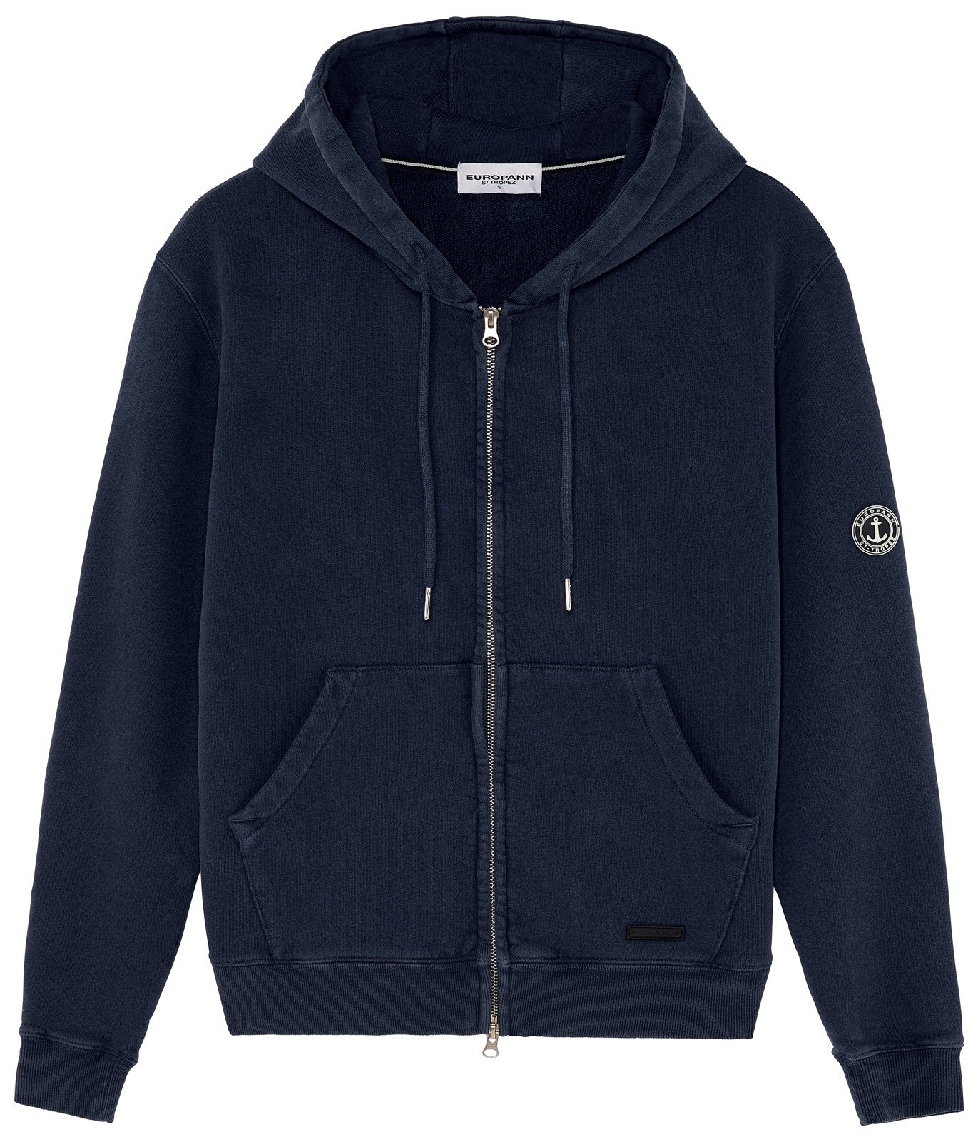 Full Zip Fleece Sacha Hoodie: Navy