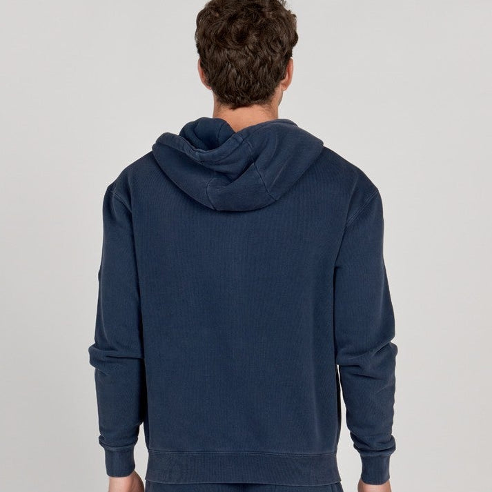 Full Zip Fleece Sacha Hoodie: Navy