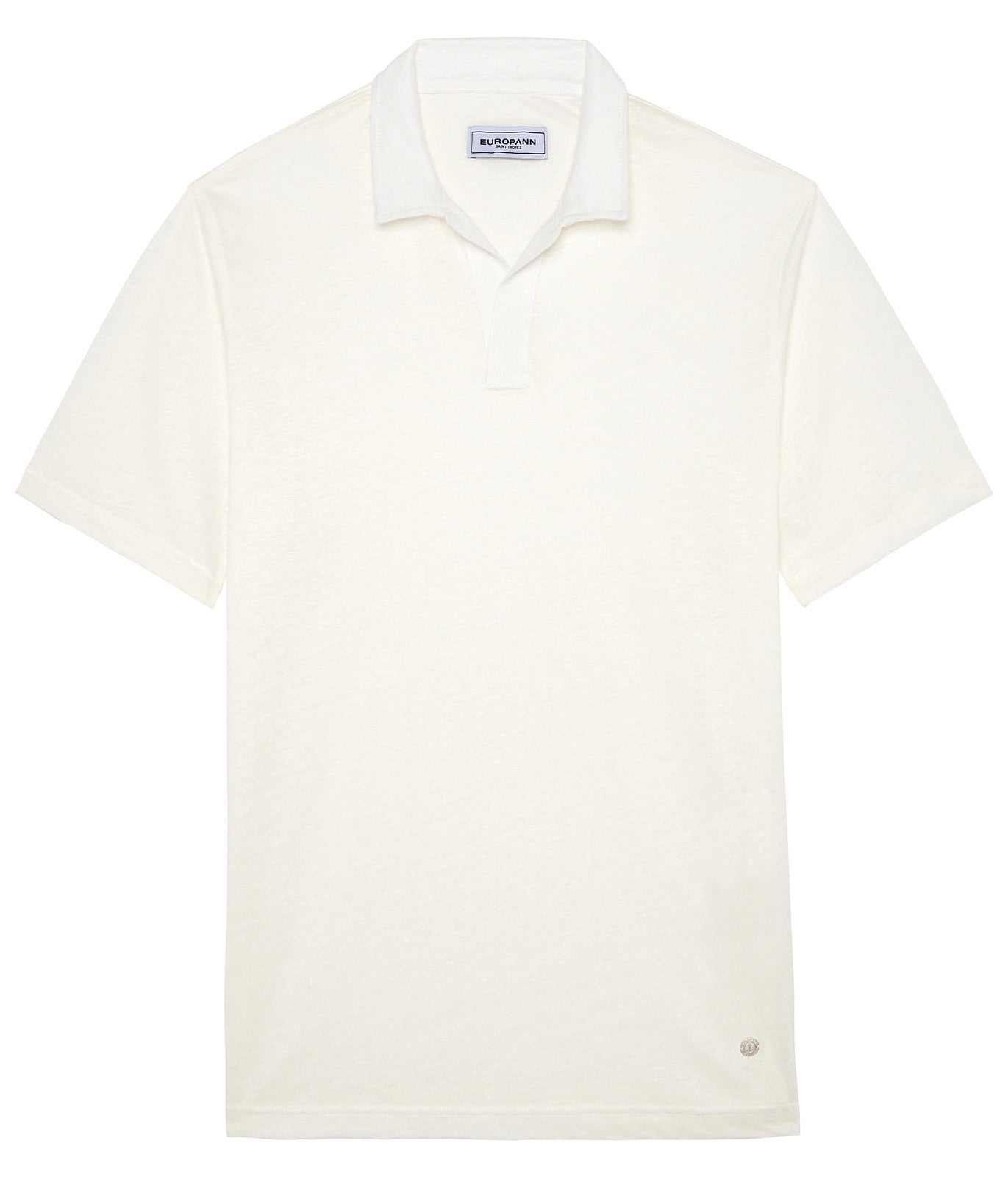 Linen Luke Polo S/S: Ecru