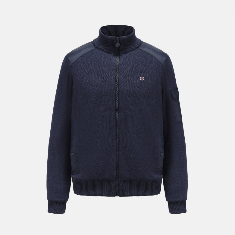 Alfred Knit Jacket L/S: Dark Navy