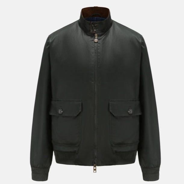 Antoine Full Zip Lined Jacket: Military Green