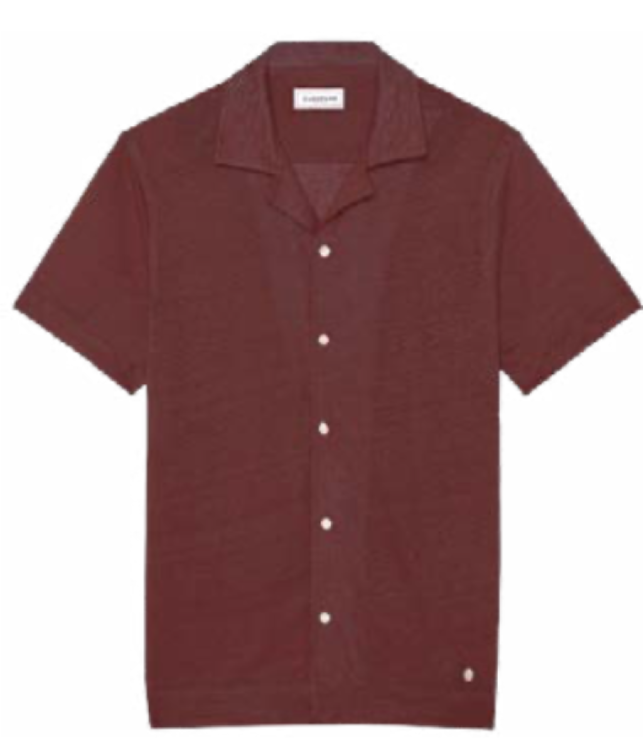Linen Maupiti Shirt S/S: Burnt Sienna