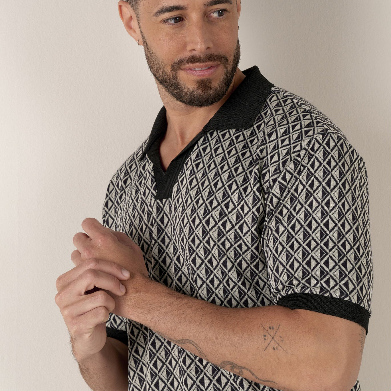 Jacquard Portofino Polo S/S: Navy