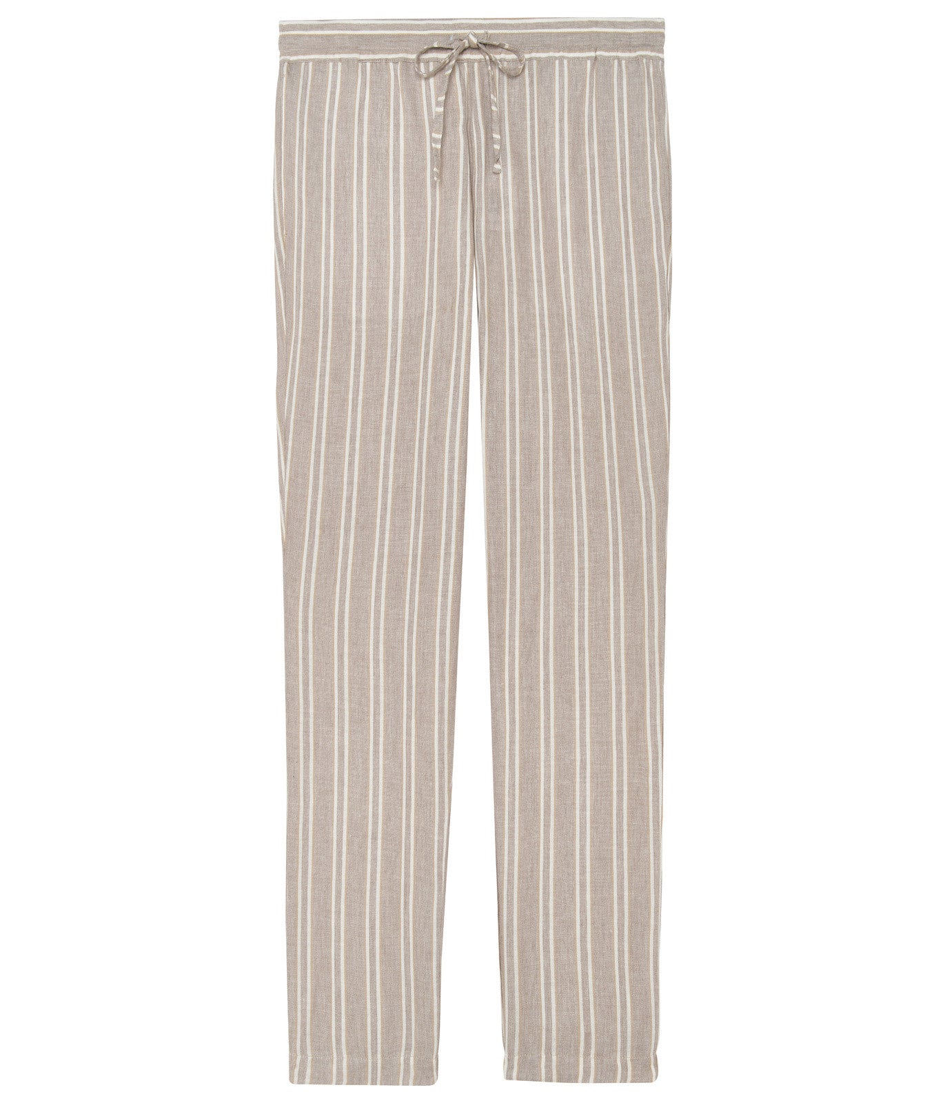 Striped Linen Reno Pant: Cream