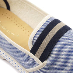 Oxford College Oxford Cotton Loafer: Blue