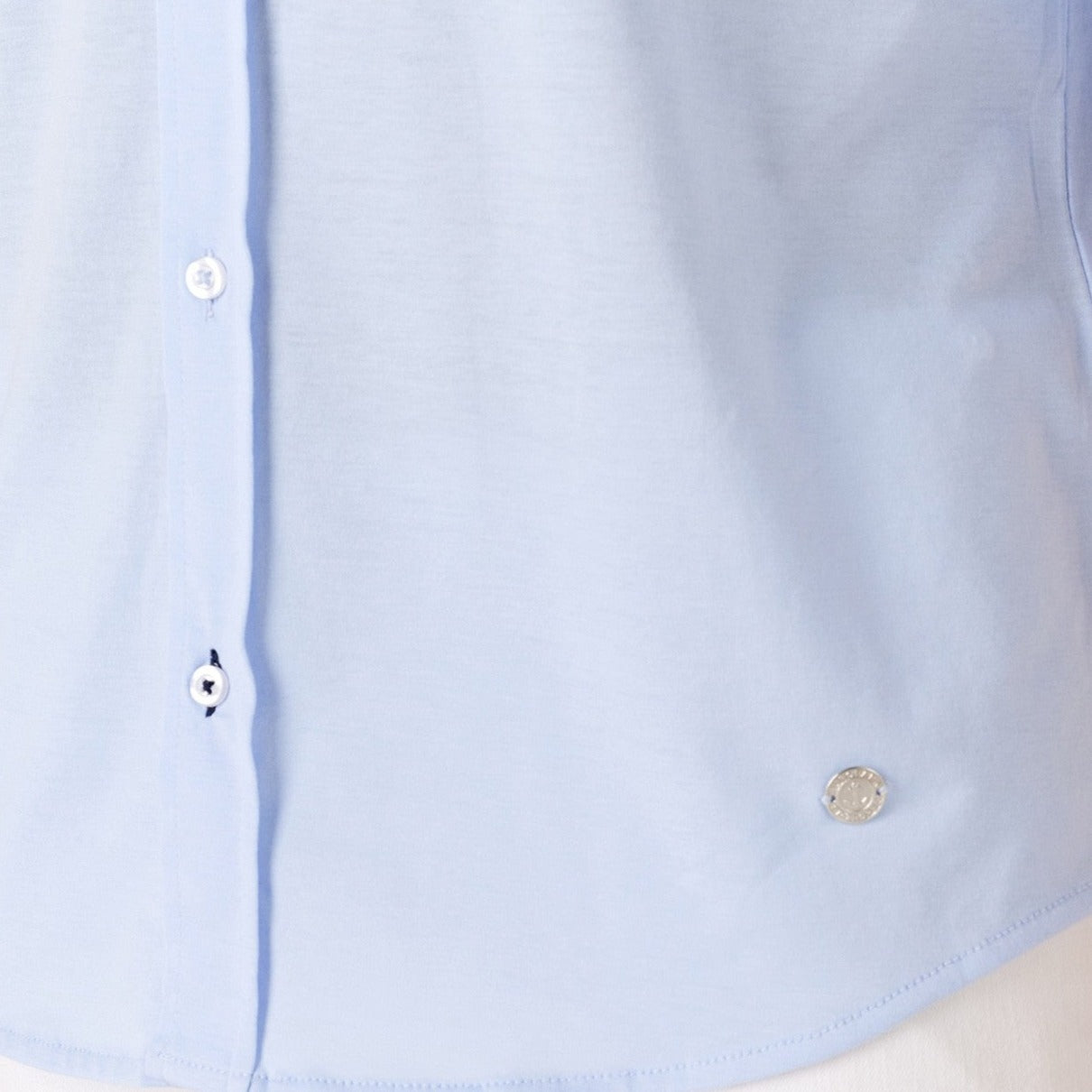 Stuart Jersey Shirt L/S: Sky Blue