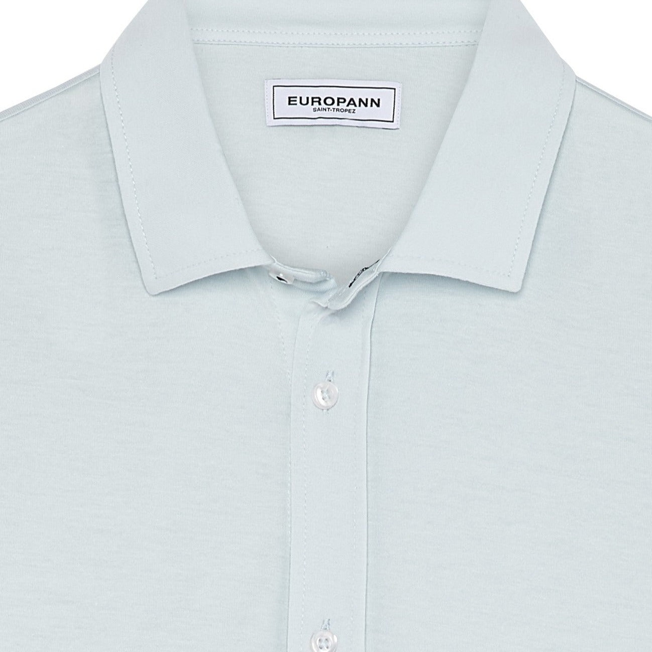 Stuart Jersey Shirt L/S: Sky Blue