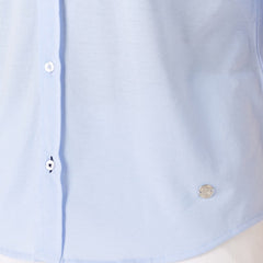 Stuart Jersey Shirt L/S: Sky Blue