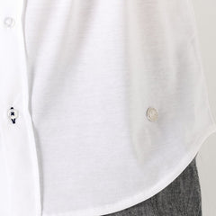 Stuart Jersey Shirt L/S: White