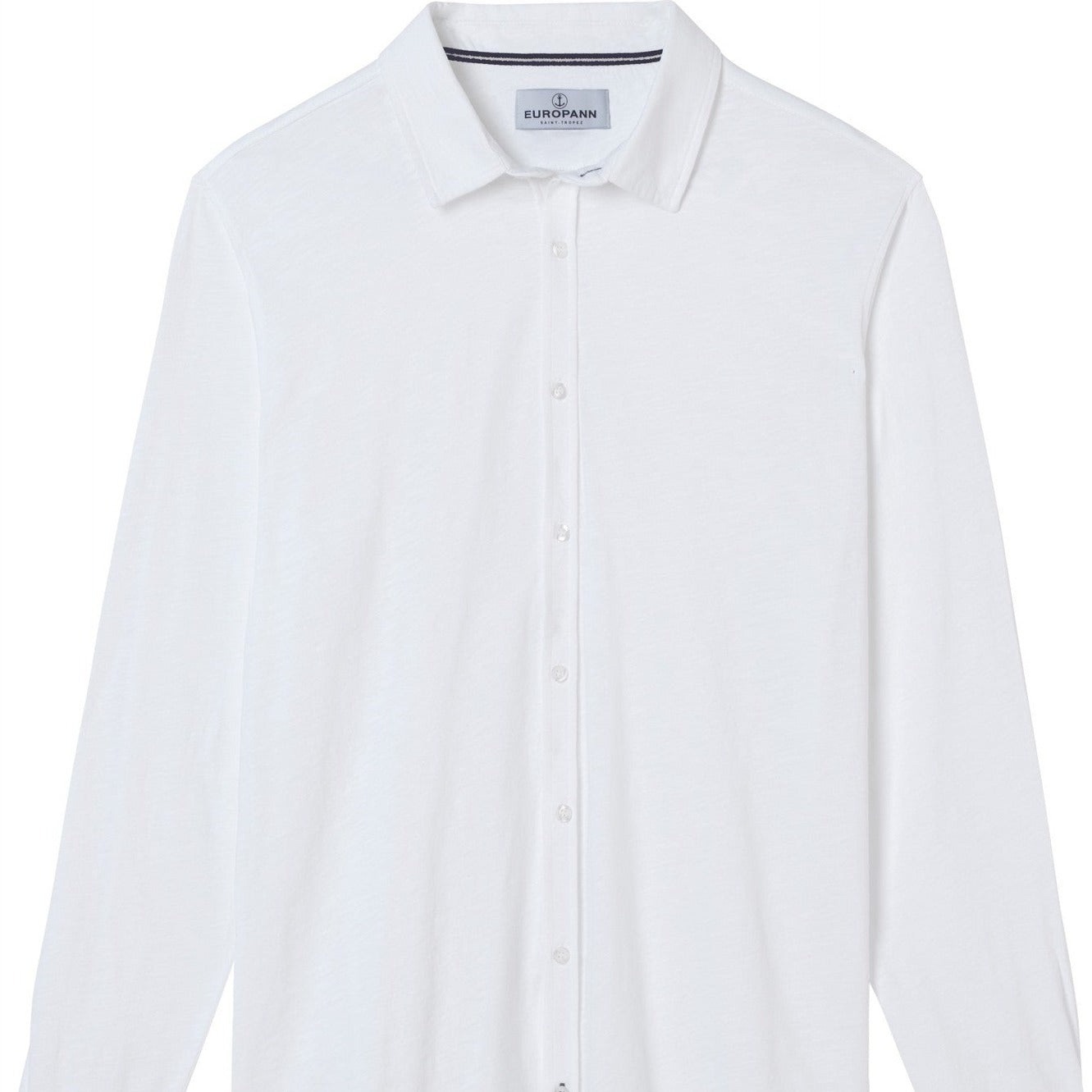 Stuart Jersey Shirt L/S: White