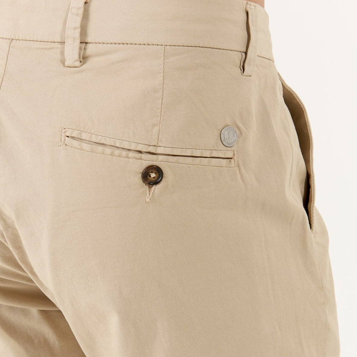Slim Texas Short: Beige