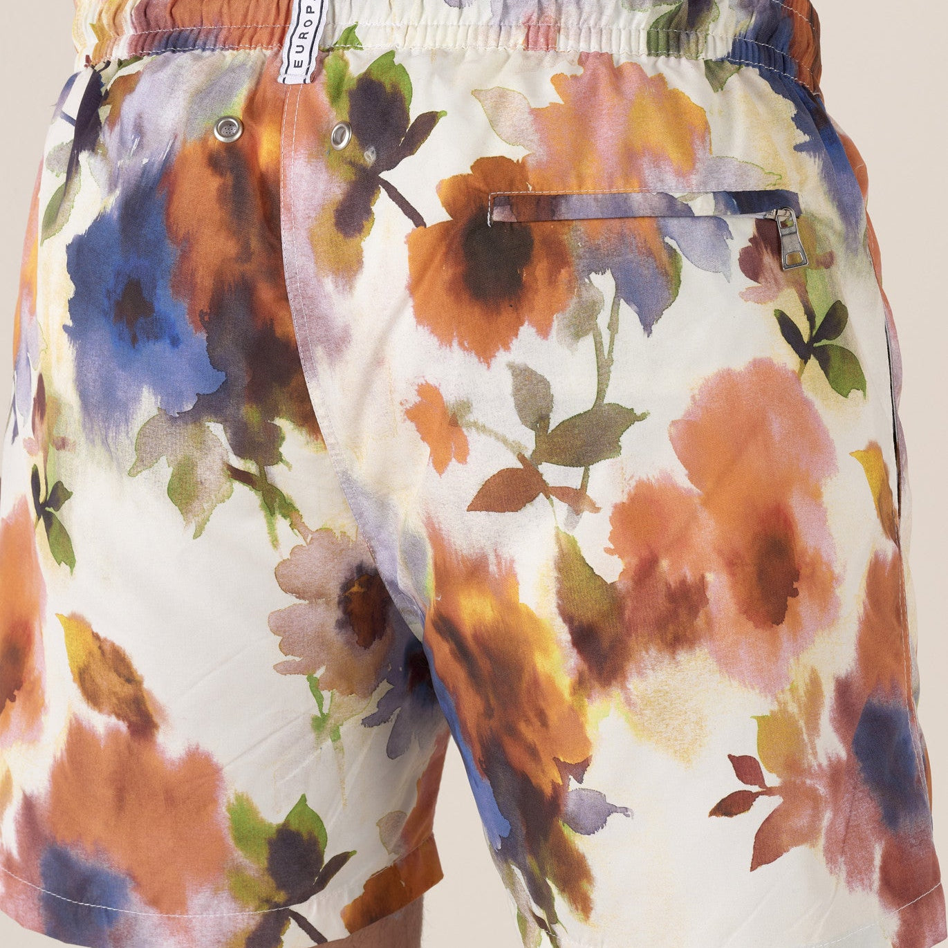 Floral Print VALMER Swim: Orange