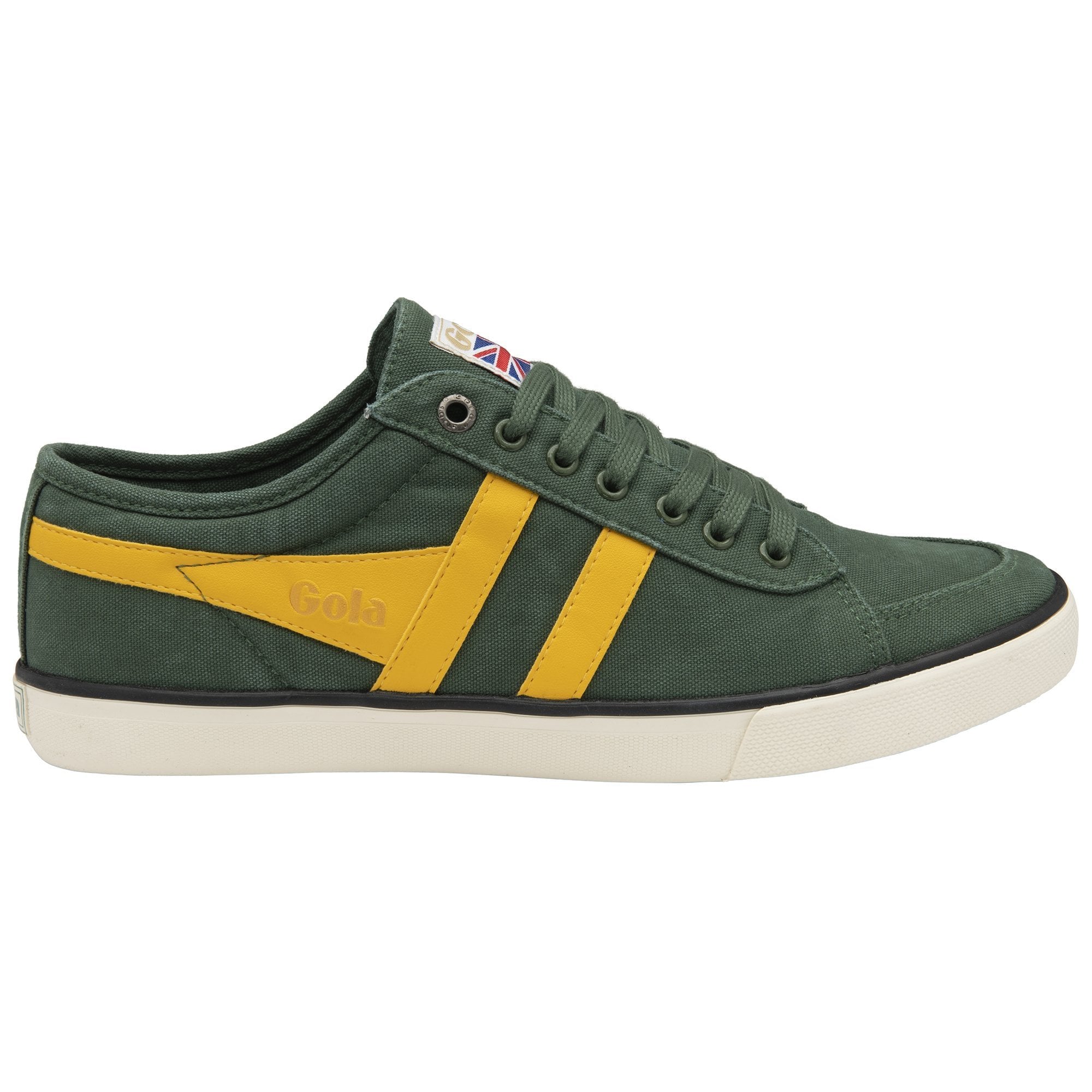 Comet Plimsoll Sneaker: Evergreen/Sun/Black