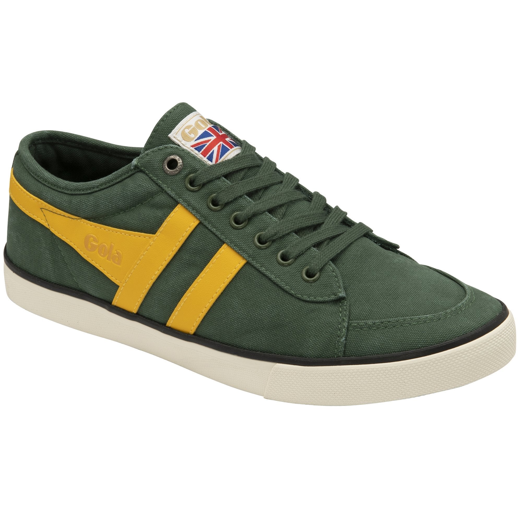 Comet Plimsoll Sneaker: Evergreen/Sun/Black