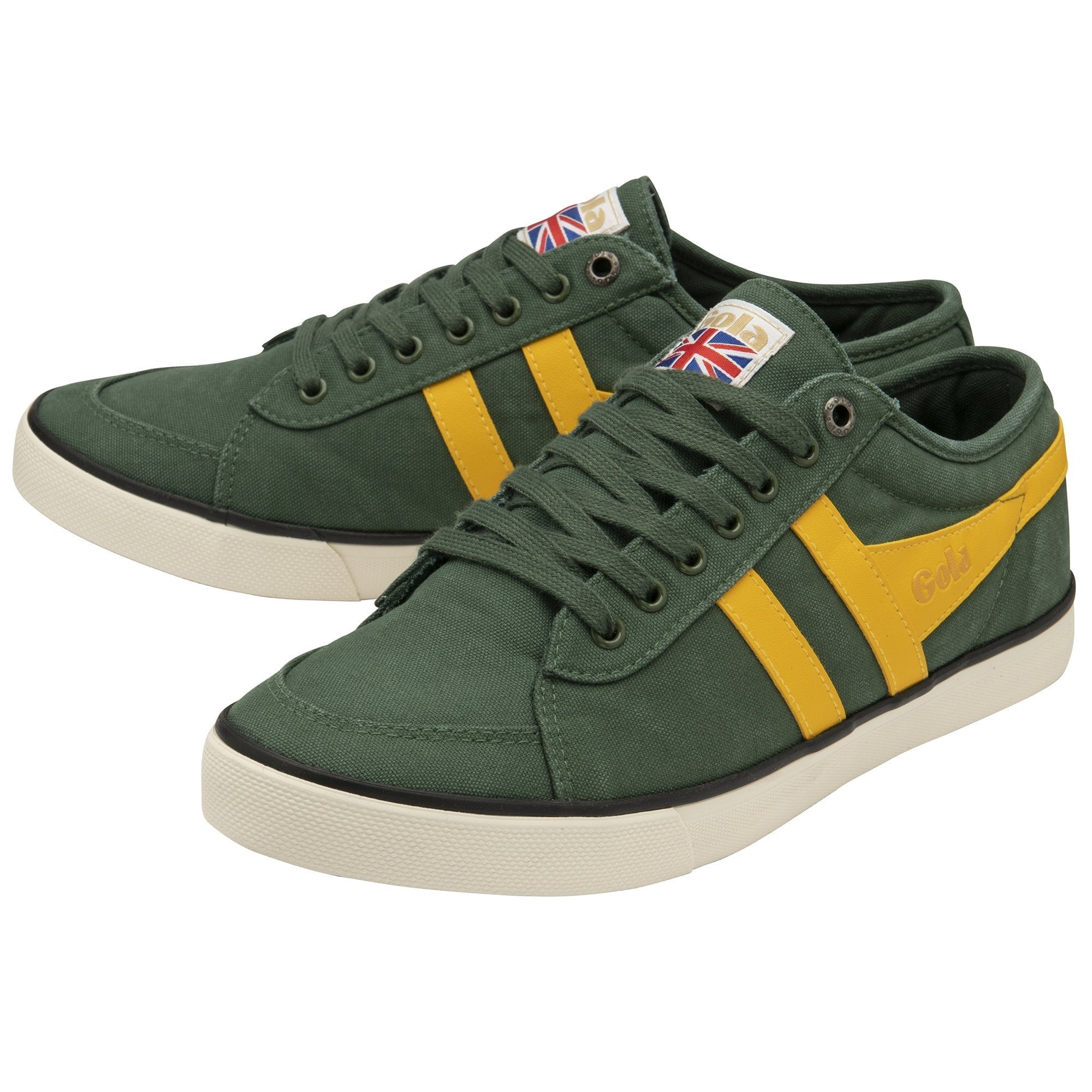 Comet Plimsoll Sneaker: Evergreen/Sun/Black