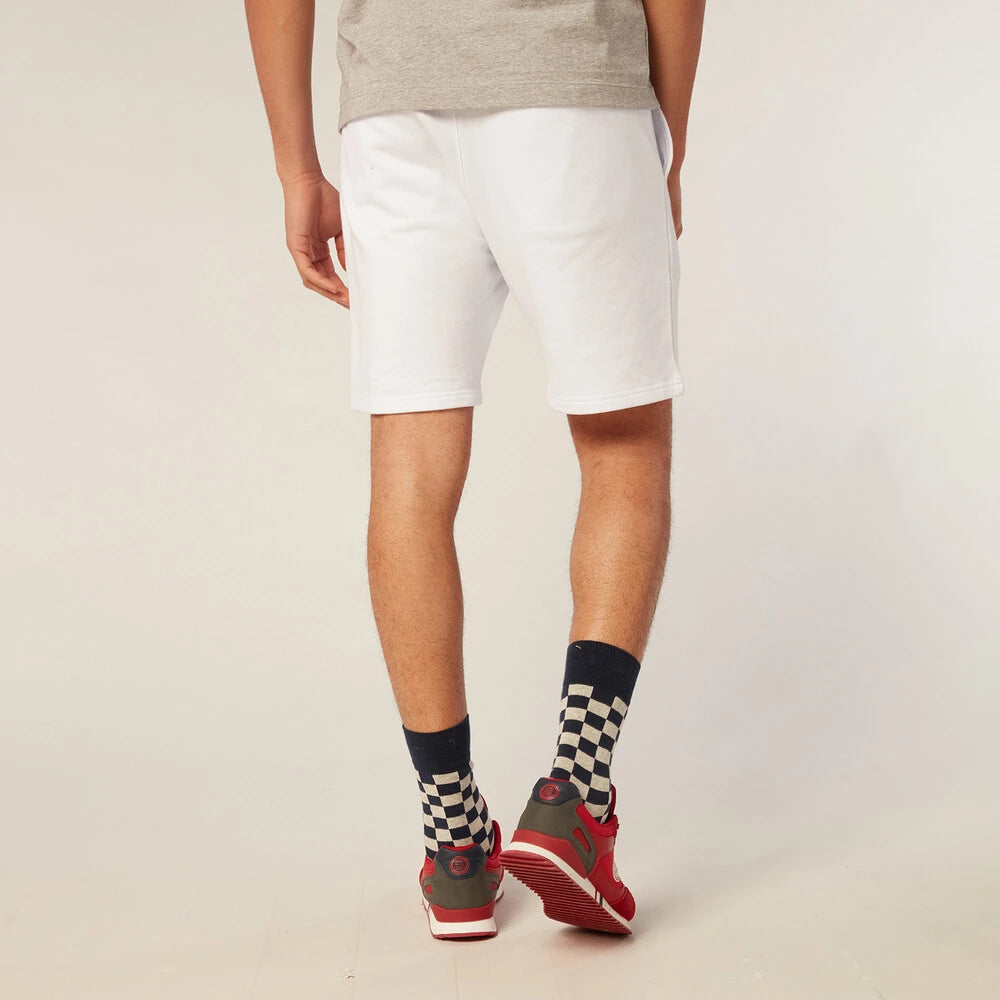 "PLAY" Jogger Short: White