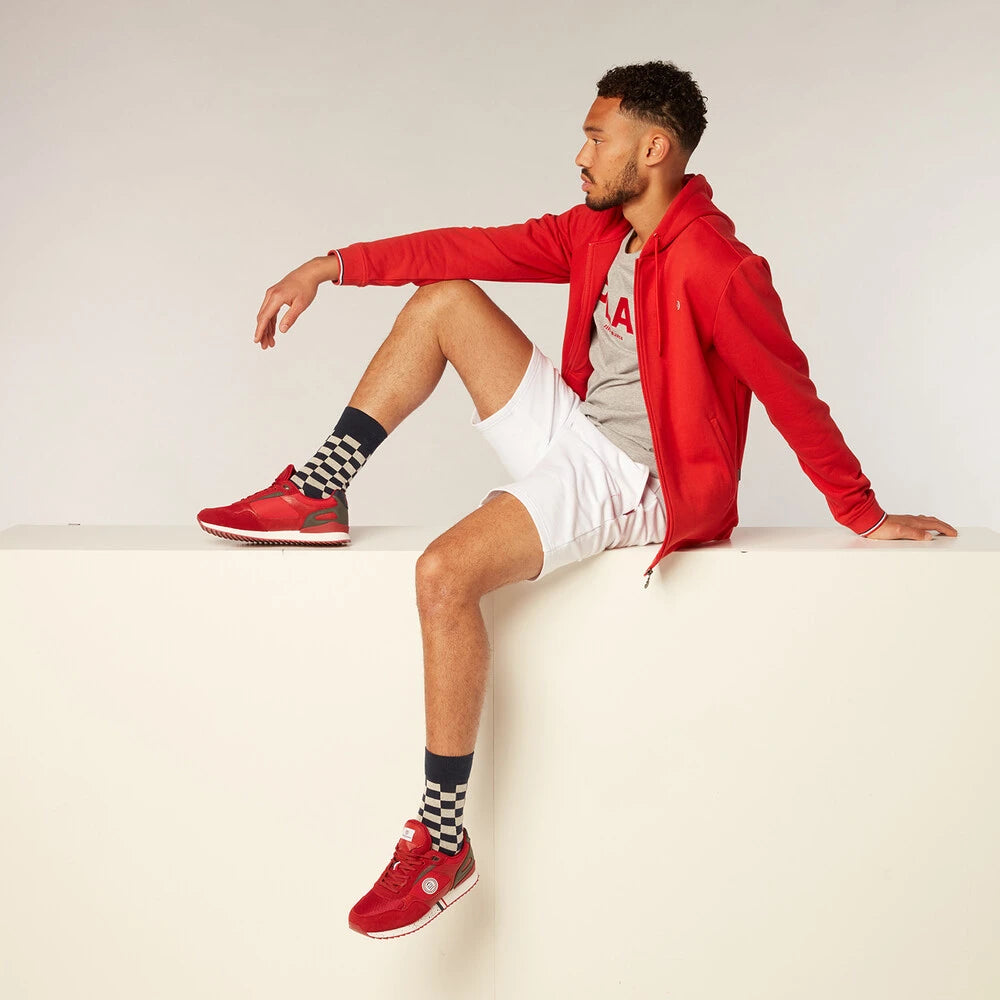 "PLAY" Jogger Short: White