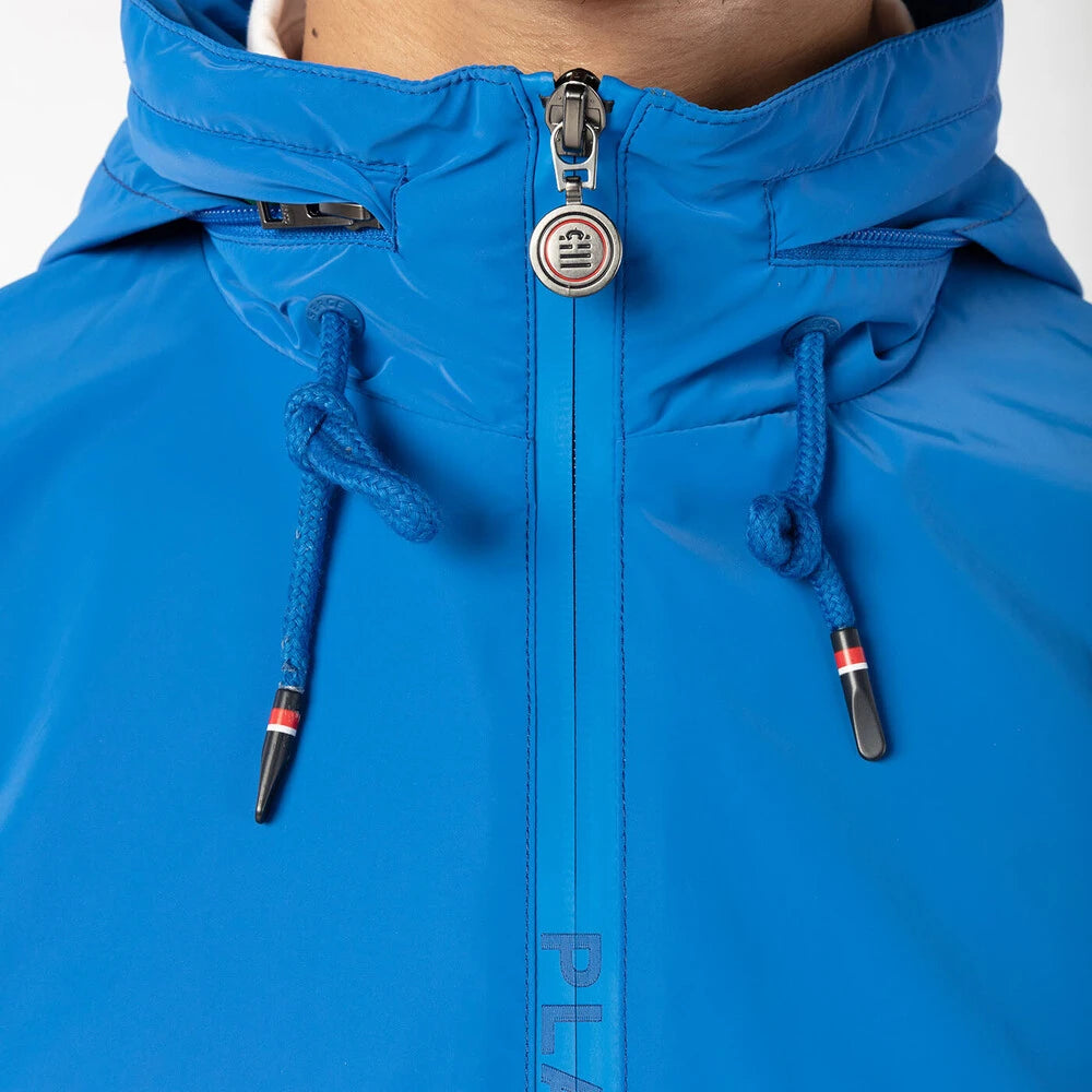 "PLAY" Windbreaker: Field Green & Royal