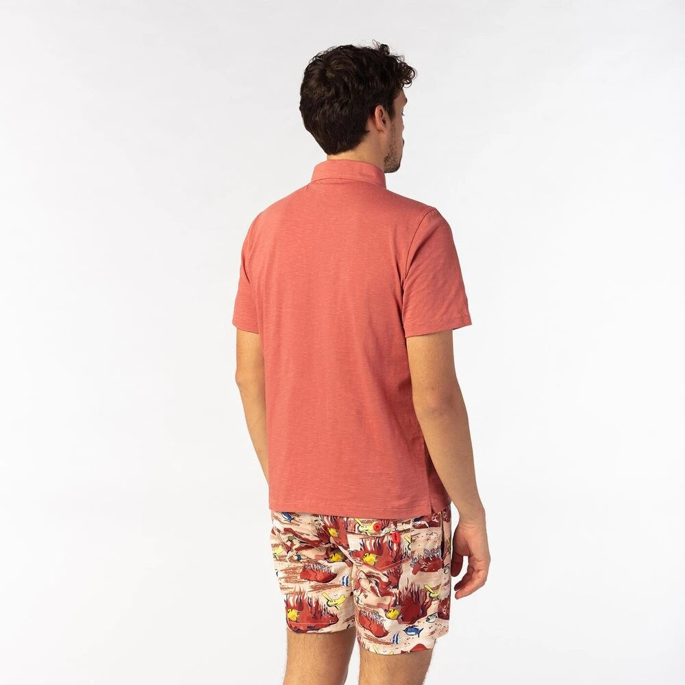 Jersey Slub Polo S/S: Sienne