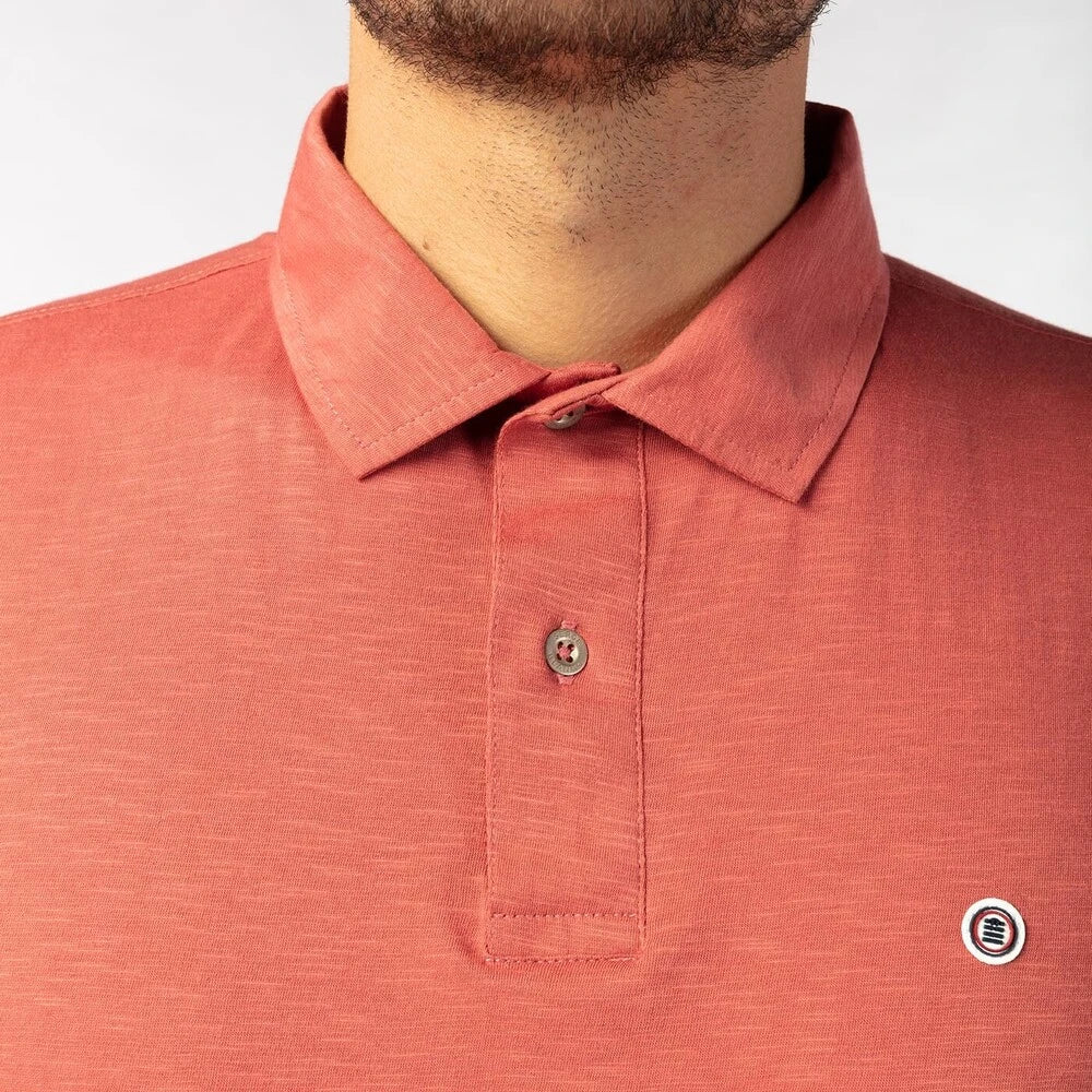 Jersey Slub Polo S/S: Sienne