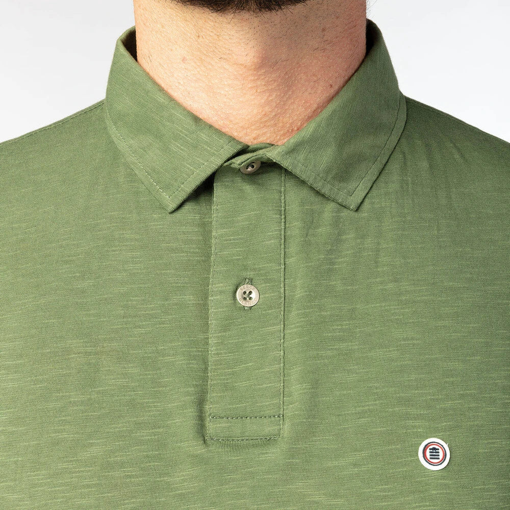 Jersey Slub Polo S/S: Militaire