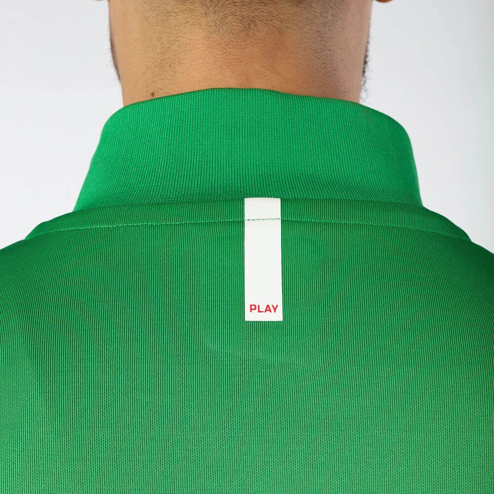 "PLAY" Track Jacket: Field Green