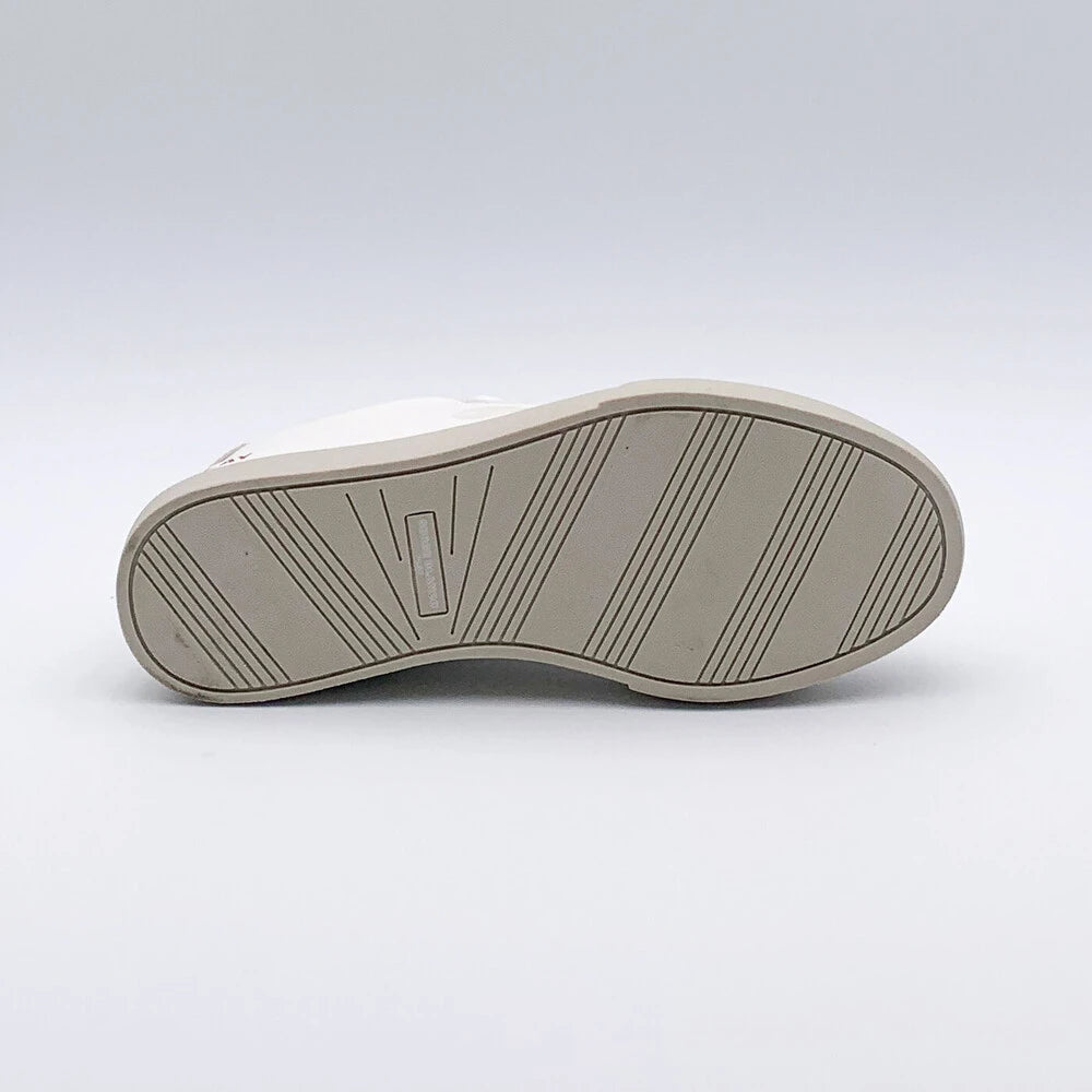 "PLAY" Sneaker: White