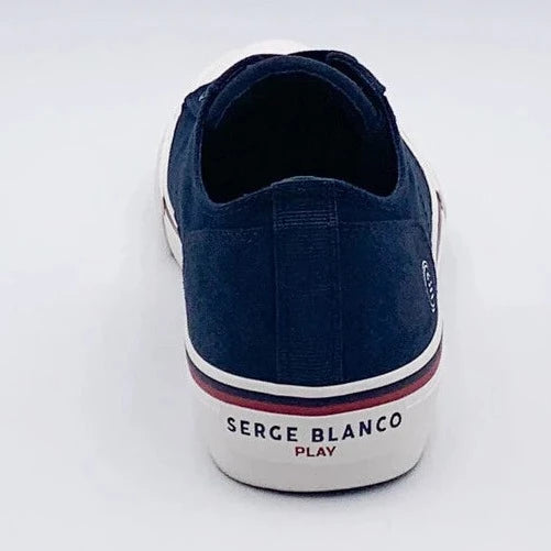 "PLAY" Canvas Sneaker: Navy