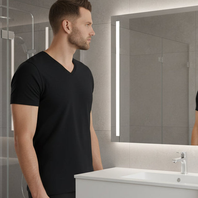 V-Neck T-Shirt 2 Pack: Black