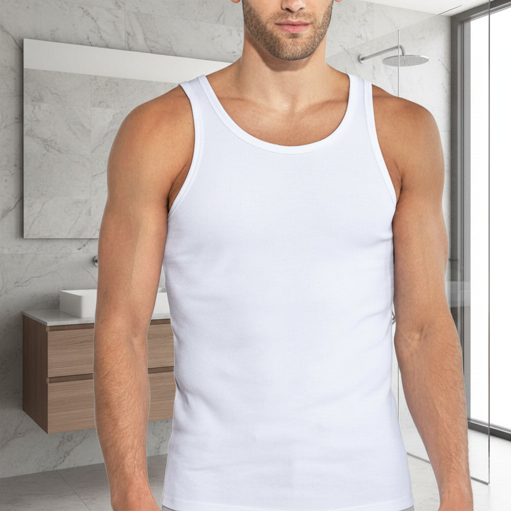 Ribbed Tank 2 Pack: White