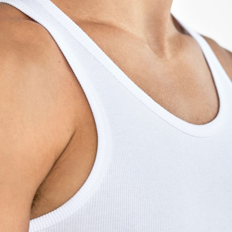 Ribbed Tank 2 Pack: White