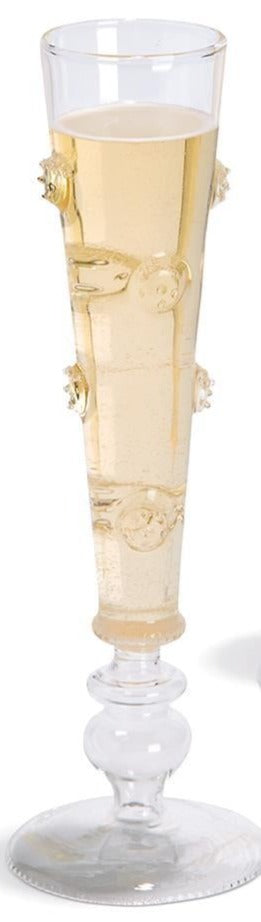 Verre Champagne Flute: Flower