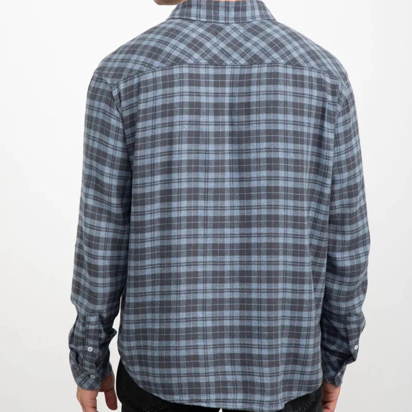 Lennox Brushed Plaid Shirt L/S: Ocean