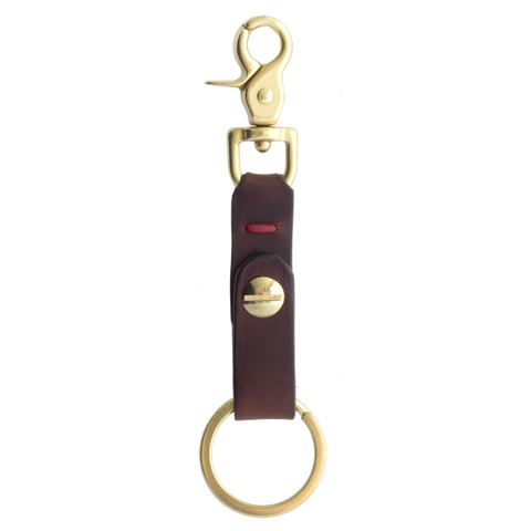Swivel Clip Key Chain: Brown