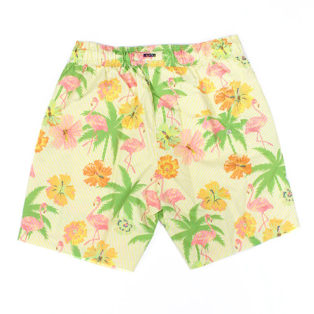 Copa Flamingo Print Swim: Yellow