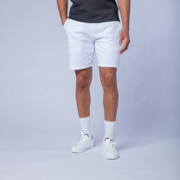 Fleece Jogging Short: White