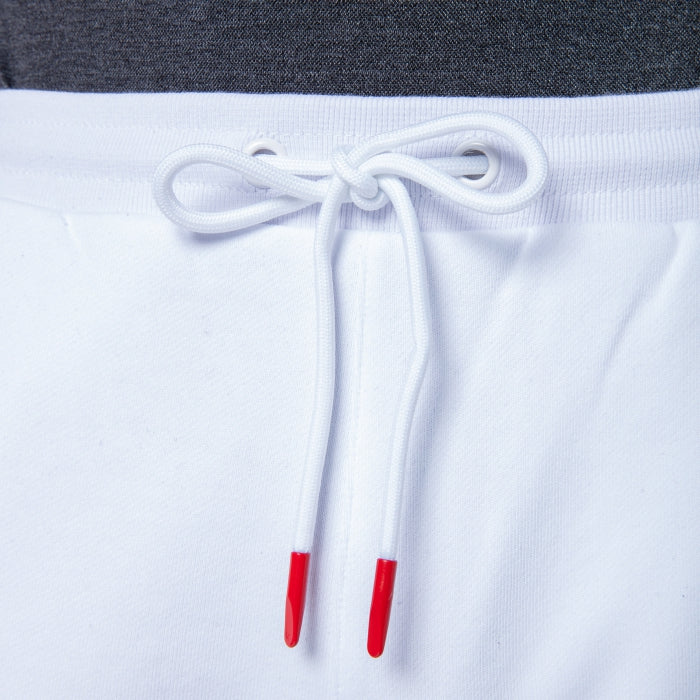 Fleece Jogging Short: White
