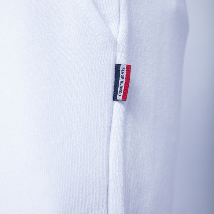 Fleece Jogging Short: White