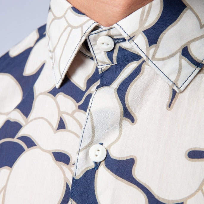 Floral Shirt S/S: Black