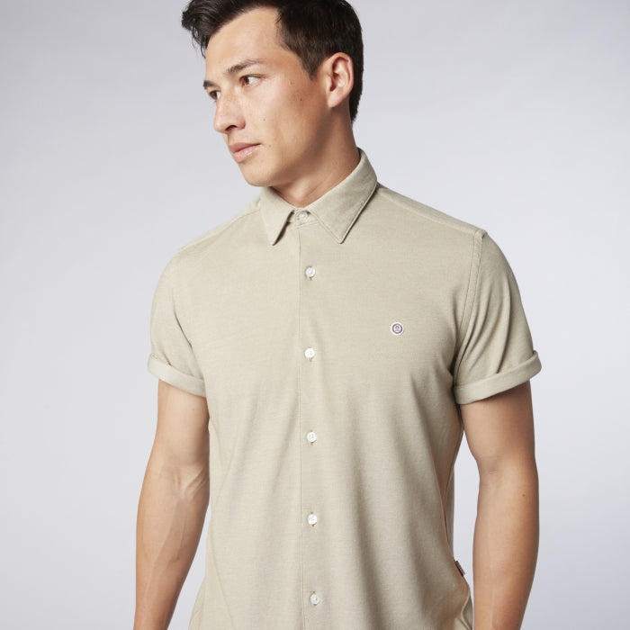 Pique Knit Shirt S/S: Clay