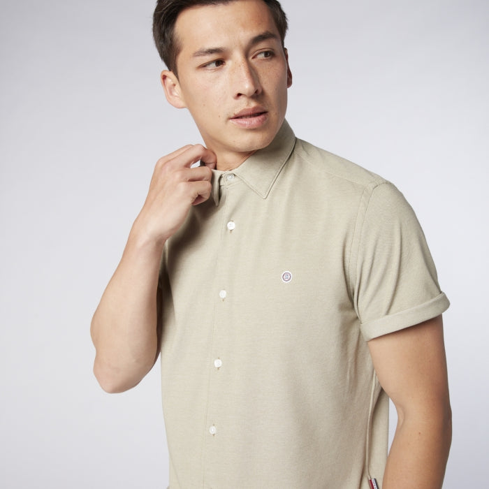 Pique Knit Shirt S/S: Clay