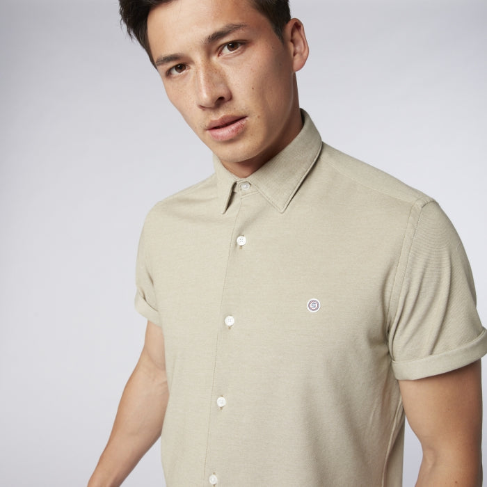 Pique Knit Shirt S/S: Clay